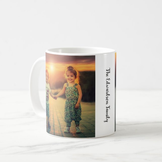 Skapa ditt eget familjefogram kaffemugg (Framsida vänster)