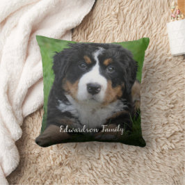 Skapa ditt eget familjefollkollage monogram kudde