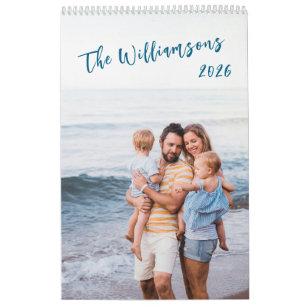 Skapa Ditt Eget Familjefoto Enkelt Modernt 2026 Kalender