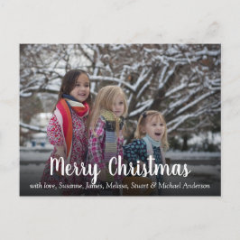 Skapa ditt eget familjefoto God jul Helg Vykort