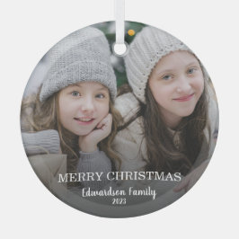 Skapa ditt eget familjefoto God jul Julgransdekoration