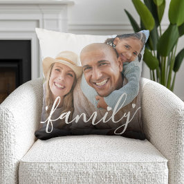 Skapa Ditt Eget Familjefoto Kudde