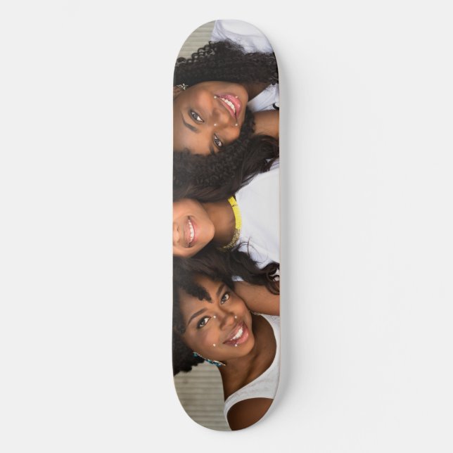 Skapa ditt eget familjefoto mini skateboard bräda 18,5 cm (Framsida)