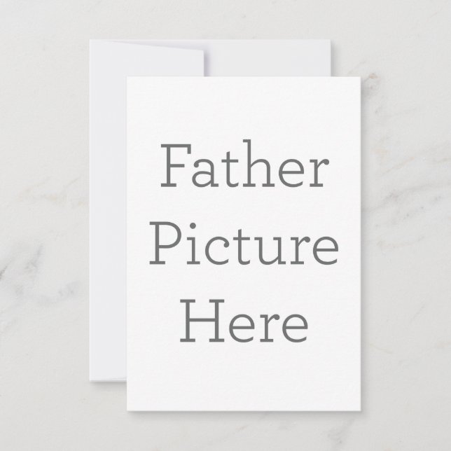 8,9 x 12,7 cm Platt Save The Date-kort (Framsida)