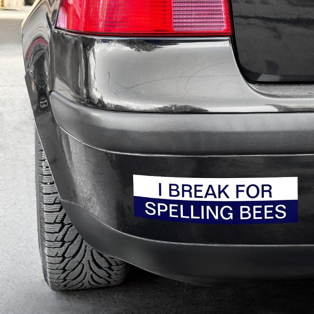 Skapa ditt eget Färg-block Bildekal (Create Your Own Blue and White Bumper Sticker)