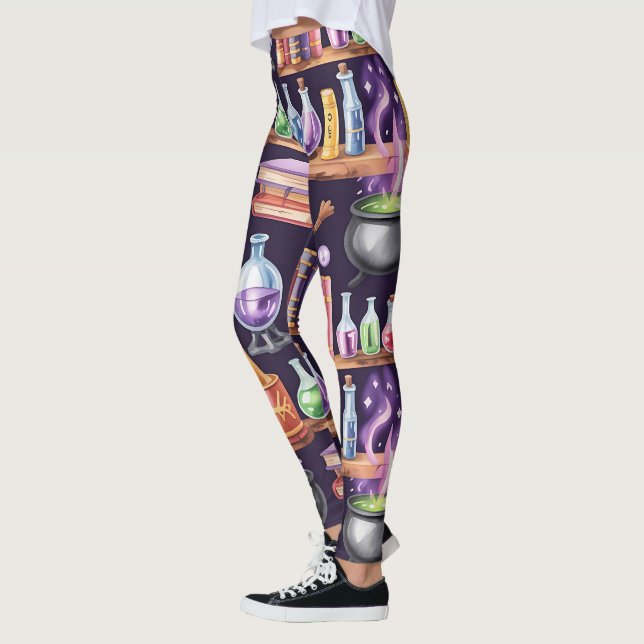 Skapa Ditt Eget Färgglada Trolldrycksbryggeri Leggings (Vänster)