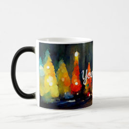 Skapa ditt eget färgstarka Julgranar Magisk Mugg