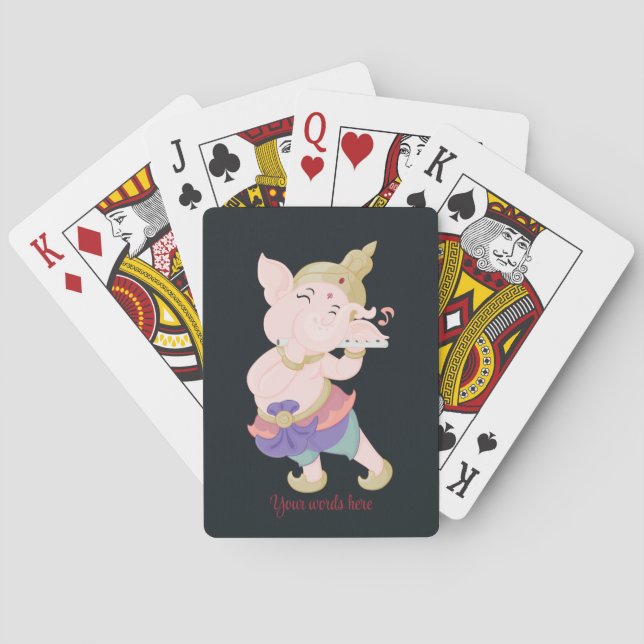 Skapa ditt eget färgstarka nätstav casinokort (Baksidan)