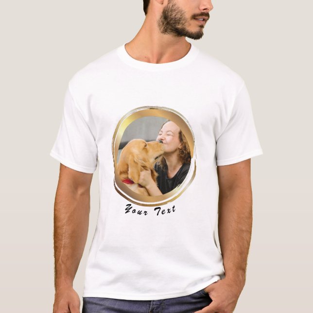 Skapa ditt eget foto av Hund Golden Circle T Shirt (Framsida)