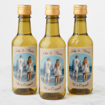 Skapa ditt eget foto Beige Förlovning Namn par