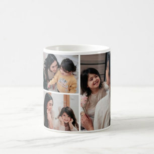 Skapa ditt eget foto Collage Modern White Mugg