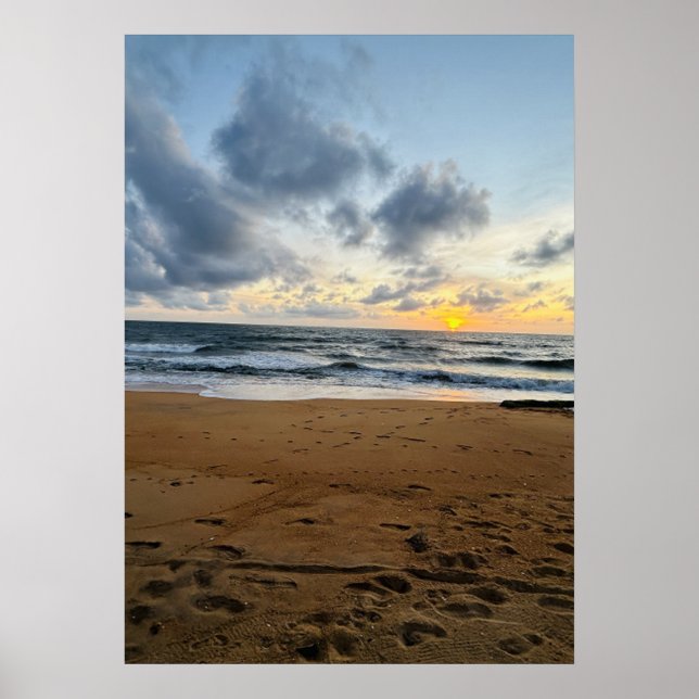 Skapa ditt eget foto enkelt Modern sol ris Poster (Framsidan)