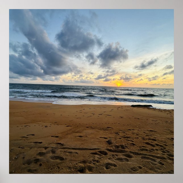 Skapa ditt eget foto enkelt Modern sol ris Poster (Framsidan)