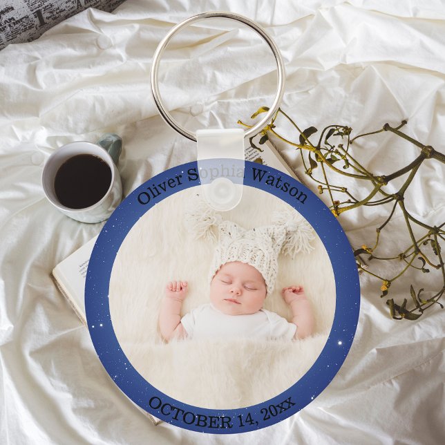 Skapa ditt eget foto för den nyfödda Baby-Anpassni Nyckelring (Skapare uppladdad)