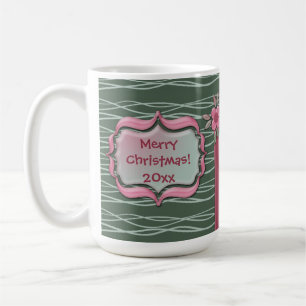 Skapa ditt eget foto för julfamiljen kaffemugg