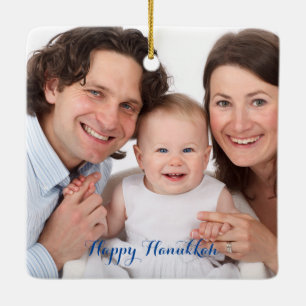 Skapa ditt eget foto Hanukkah Julgransprydnad Keramik