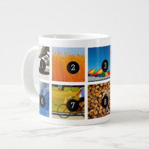 Skapa Ditt Eget Foto Instagram med 10 bilder! Jumbo Mugg