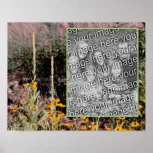 Skapa ditt eget foto-jodblommor Art Gräns Poster