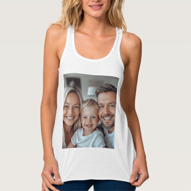 Skapa Ditt Eget Foto Linne Med Racerback (Framsida)