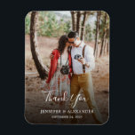 Skapa ditt eget foto Tack Bröllop Magnet<br><div class="desc">Utforma ditt eget foto Tack för att du använder Bröllop-magnetkortet. Elegant fotomagnet,  tack till gästerna i bröllop. Du kan lägga till ett eget foto,  lägga till egen text och namn.</div>