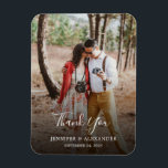 Skapa ditt eget foto Tack Bröllop Magnet<br><div class="desc">Utforma ditt eget foto Tack för att du använder Bröllop-magnetkortet. Elegant fotomagnet,  tack till gästerna i bröllop. Du kan lägga till ett eget foto,  lägga till egen text och namn.</div>