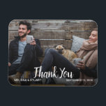 Skapa ditt eget foto Tack Bröllop Magnet<br><div class="desc">Skapa ditt eget foto Tack Bröllop magnet. Skicka det här tackkortet till alla gäster i bröllop. Lägg till ett eget foto och en egen text,  namn och datum.</div>