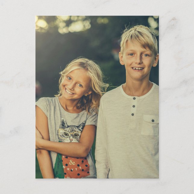 Skapa Ditt Eget Foto Vykort (Framsida)