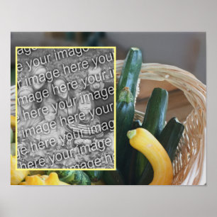 Skapa ditt eget foto Zucchini Squash Vegetable Poster