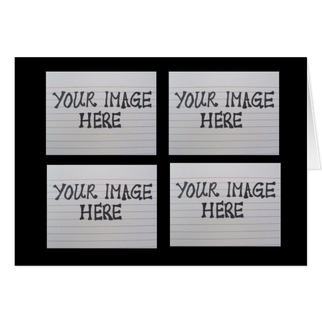 Skapa ditt eget fotohälsningskort hälsningskort (Framsidan Horizontal)