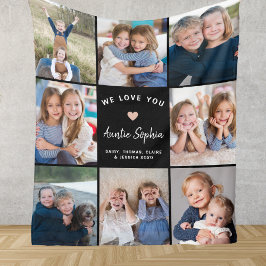 Skapa ditt eget fotokollage Auntie Black Fleecefilt