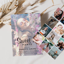 Skapa ditt eget fotokollage Sweet 16 födelsedagar