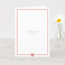 Skapa ditt eget fotokort - Red Gräns Bow