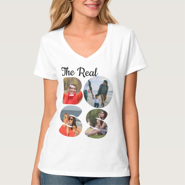 Skapa ditt eget fotomatchande par i chef t shirt (Framsida)