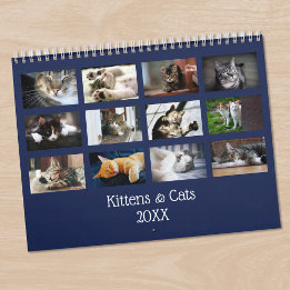Skapa ditt eget fotopatens blå täcke kalender