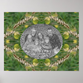 Skapa ditt eget fototorkade sommargräs Ram Poster