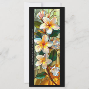 Skapa ditt eget glass Frangipani-bokmärkskort