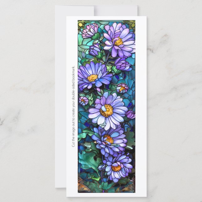 Skapa ditt eget glass-Lila Gerberas Bookmark (Framsida)