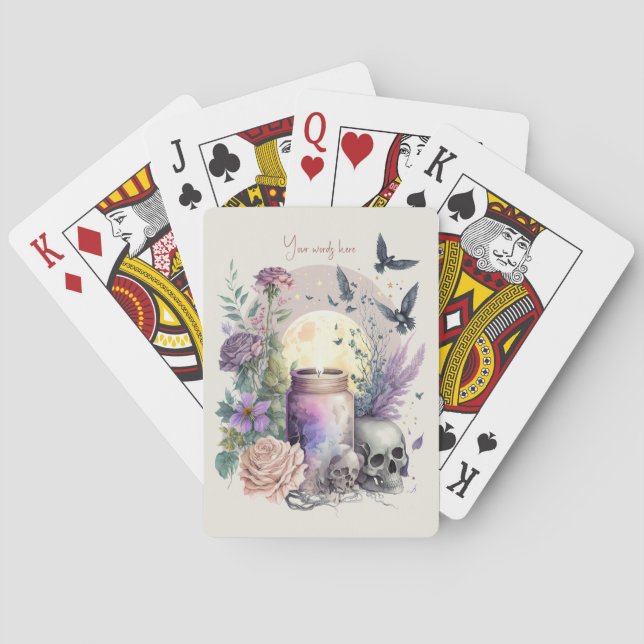 Skapa ditt eget gotiska Ro Casinokort (Baksidan)