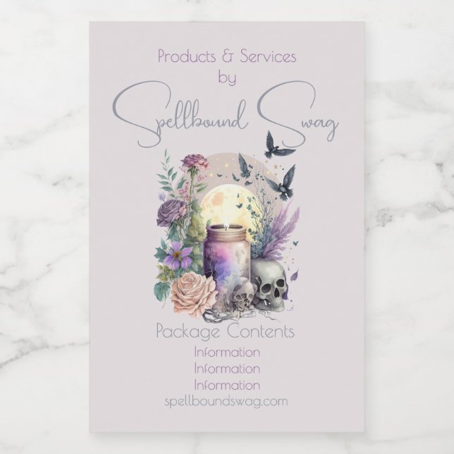 Skapa ditt eget gotiska Ro Mat Etikett (Singel etikett)