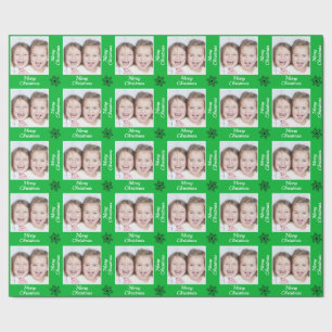 Skapa ditt eget Grönt-God jul-foto Presentpapper