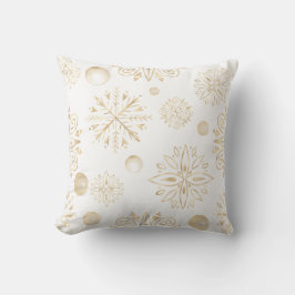 Skapa ditt eget Guld Snöflingor & Berries Kudde