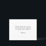 Skapa ditt eget Hälsning-vykort för offert Vykort<br><div class="desc">Skapa ditt eget vykort för anpassningsbarnas offerthälsning. Har minimalistisk skrivmaskin-typografi.</div>