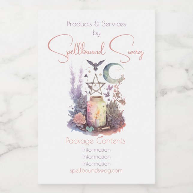 Skapa Ditt Eget Himmelska Altare Mat Etikett (Singel etikett)