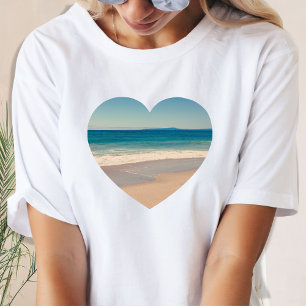 Skapa ditt eget Hjärtformade foto T-shirt