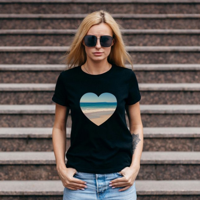 Skapa ditt eget Hjärtformade foto T Shirt (Create your own heart shaped photo tee.)