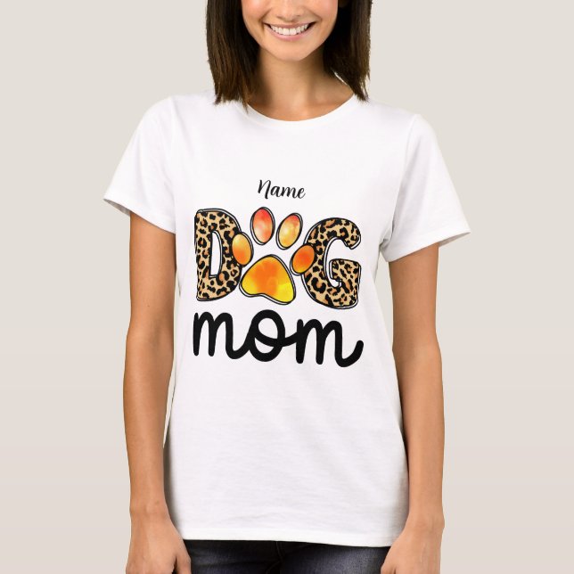 Skapa ditt eget Hund Mamma T Shirt (Framsida)