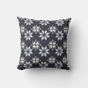 Skapa ditt eget Hygge Magic Snöflingor Black Kudde