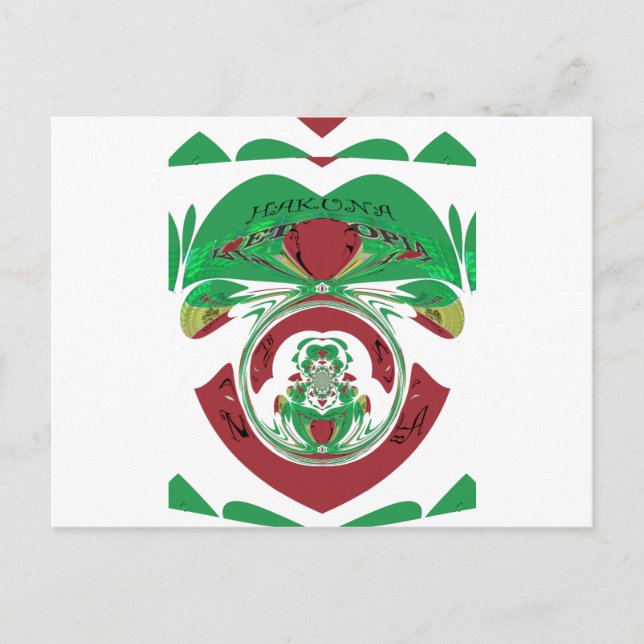 Skapa ditt eget i kärlek vackra Etiopien Vykort (Framsida)