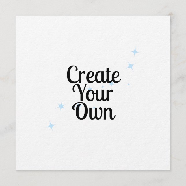 Skapa Ditt Eget Inbjudningar (Framsida)