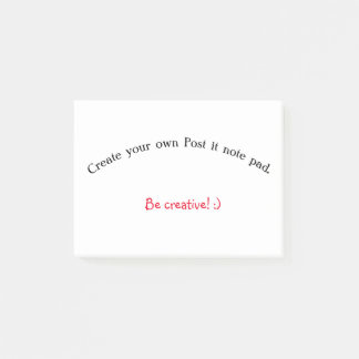 Skapa ditt eget inlägg i anteckningsblocket post-it block